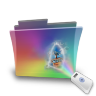Folder Rainbow Movie Icon 96x96 png
